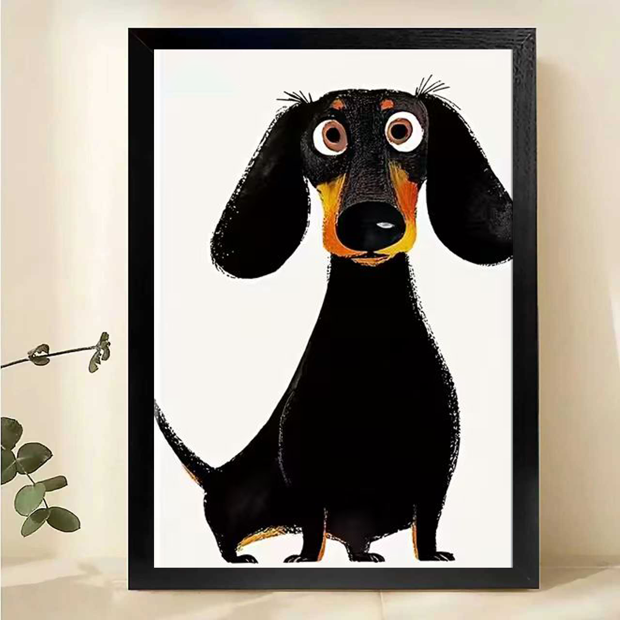 Modern Pet Canvas Framed Art Wall Decor– Perfect for Any Space-H043