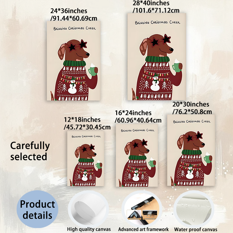 Modern Pet Canvas Framed Art Wall Decor– Perfect for Any Space - H022