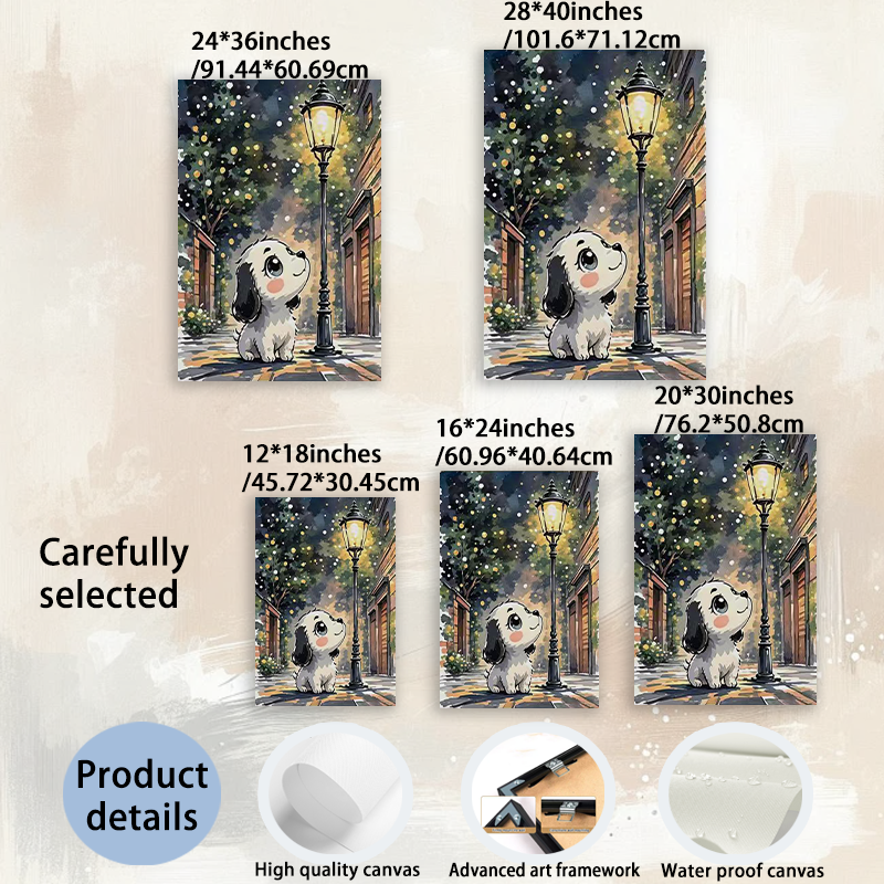 Modern Pet Canvas Framed Art Wall Decor– Perfect for Any Space-H059