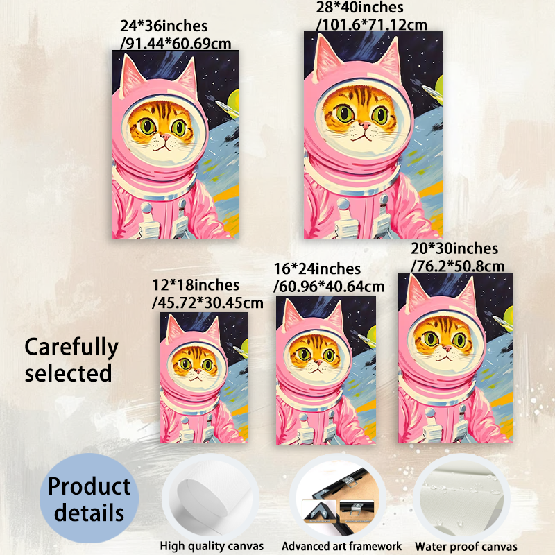 Modern Pet Canvas Framed Art Wall Decor– Perfect for Any Space-h065