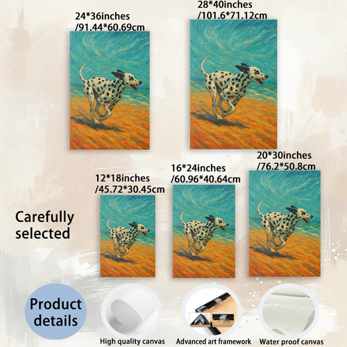 Modern Pet Canvas Framed Art Wall Decor– Perfect for Any Space-h070