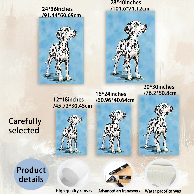 Modern Pet Canvas Framed Art Wall Decor– Perfect for Any Space-h083