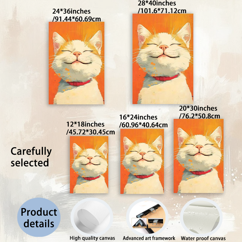 Modern Pet Canvas Framed Art Wall Decor– Perfect for Any Space-h086