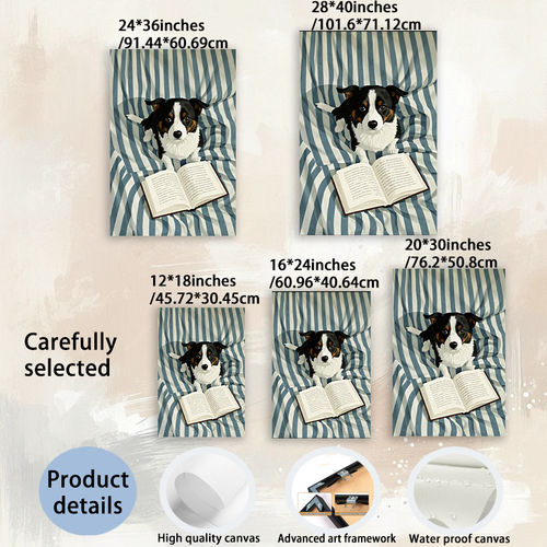 Modern Pet Canvas Framed Art Wall Decor– Perfect for Any Space-H101