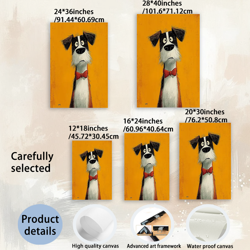 Modern Pet Canvas Framed Art Wall Decor– Perfect for Any Space-H125