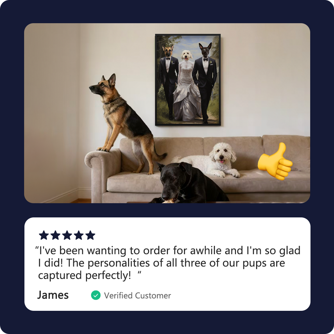 The Wedding - Custom Pet Canvas