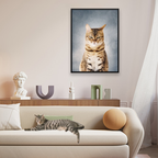 College Yearbook Style -Modern Pet Portrait