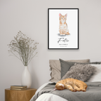 Hand Drawn Pet Portrait - Modern Pet Portrait