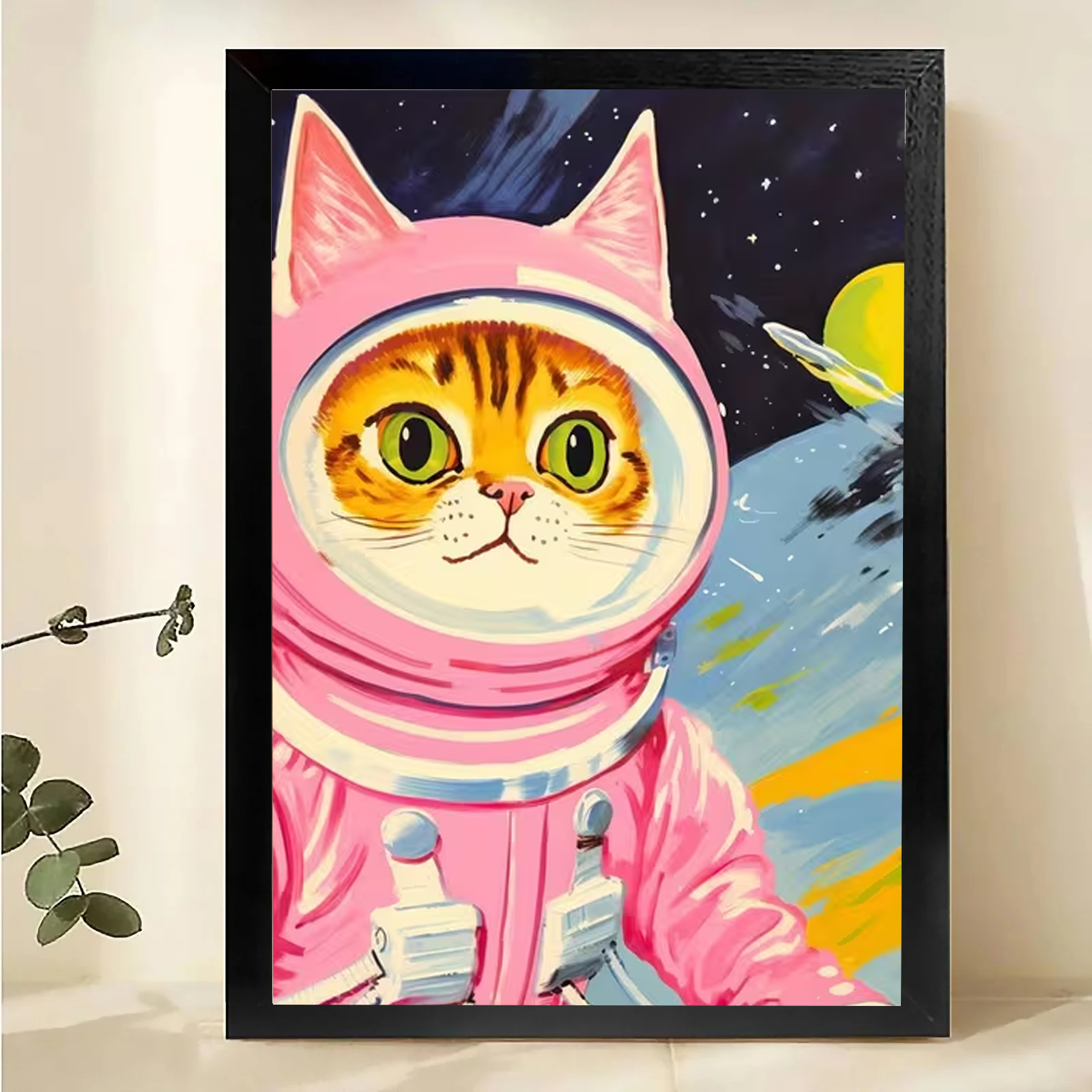 Modern Pet Canvas Framed Art Wall Decor– Perfect for Any Space-h065