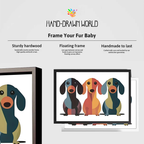 Modern Pet Canvas Framed Art Wall Decor– Perfect for Any Space - h015