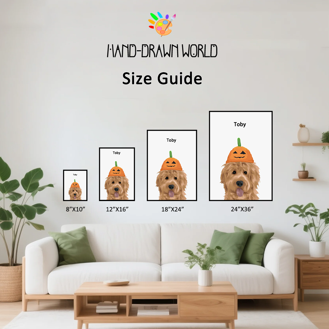 Halloween Pet Portrait - Modern Pet Portrait