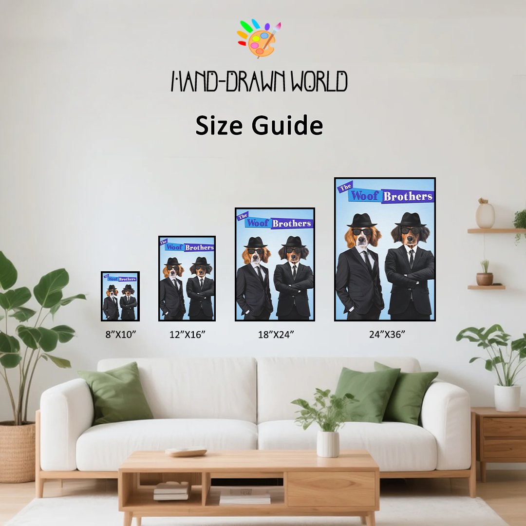 The Blues Brothers - Custom Pet Canvas