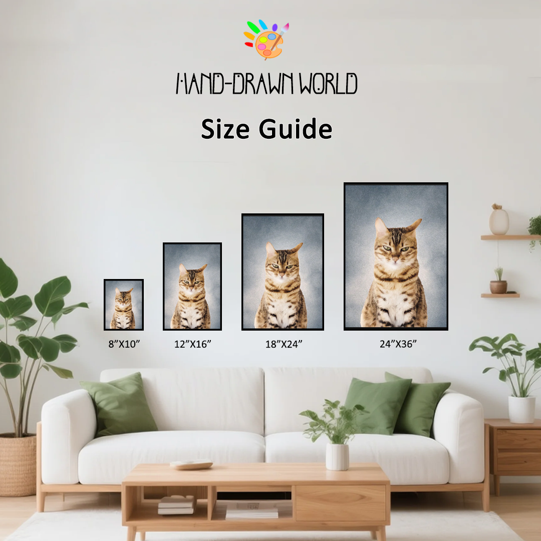 College Yearbook Style -Modern Pet Portrait