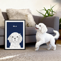 Illustrated Pet Portrait - Modern Pet Portrait