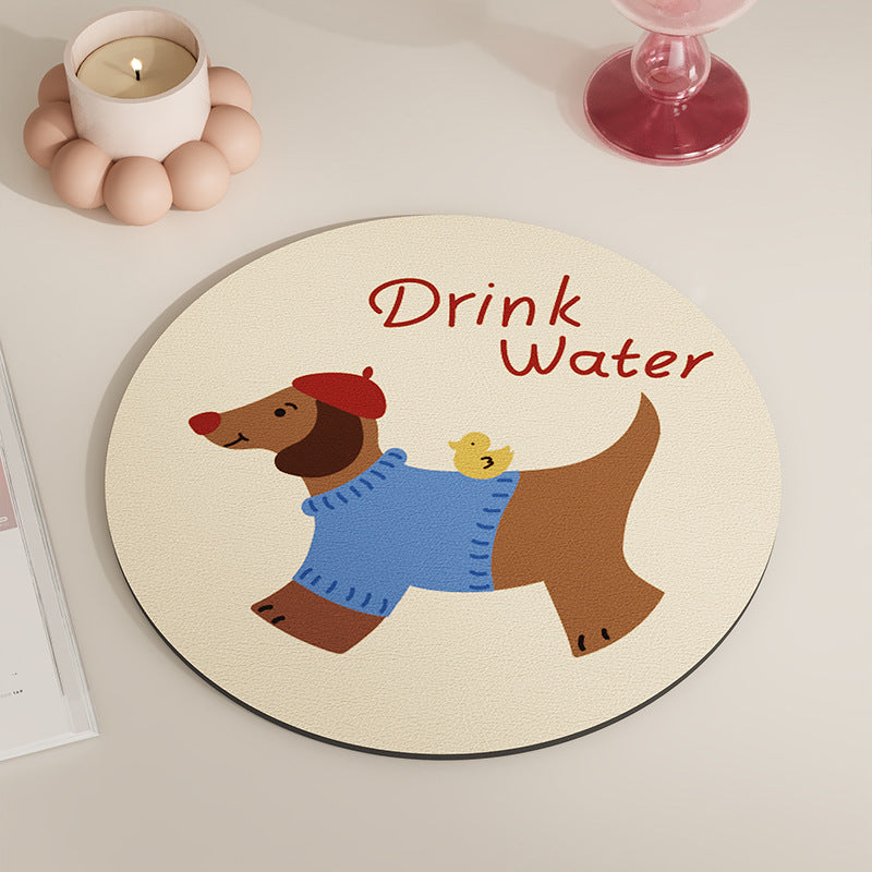 Dachshund Coasters - Slip-Resistant, Heat-Resistant, Easy to Clean