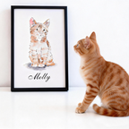 Hand Drawn Pet Portrait - Modern Pet Portrait