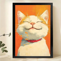 Modern Pet Canvas Framed Art Wall Decor– Perfect for Any Space-h086