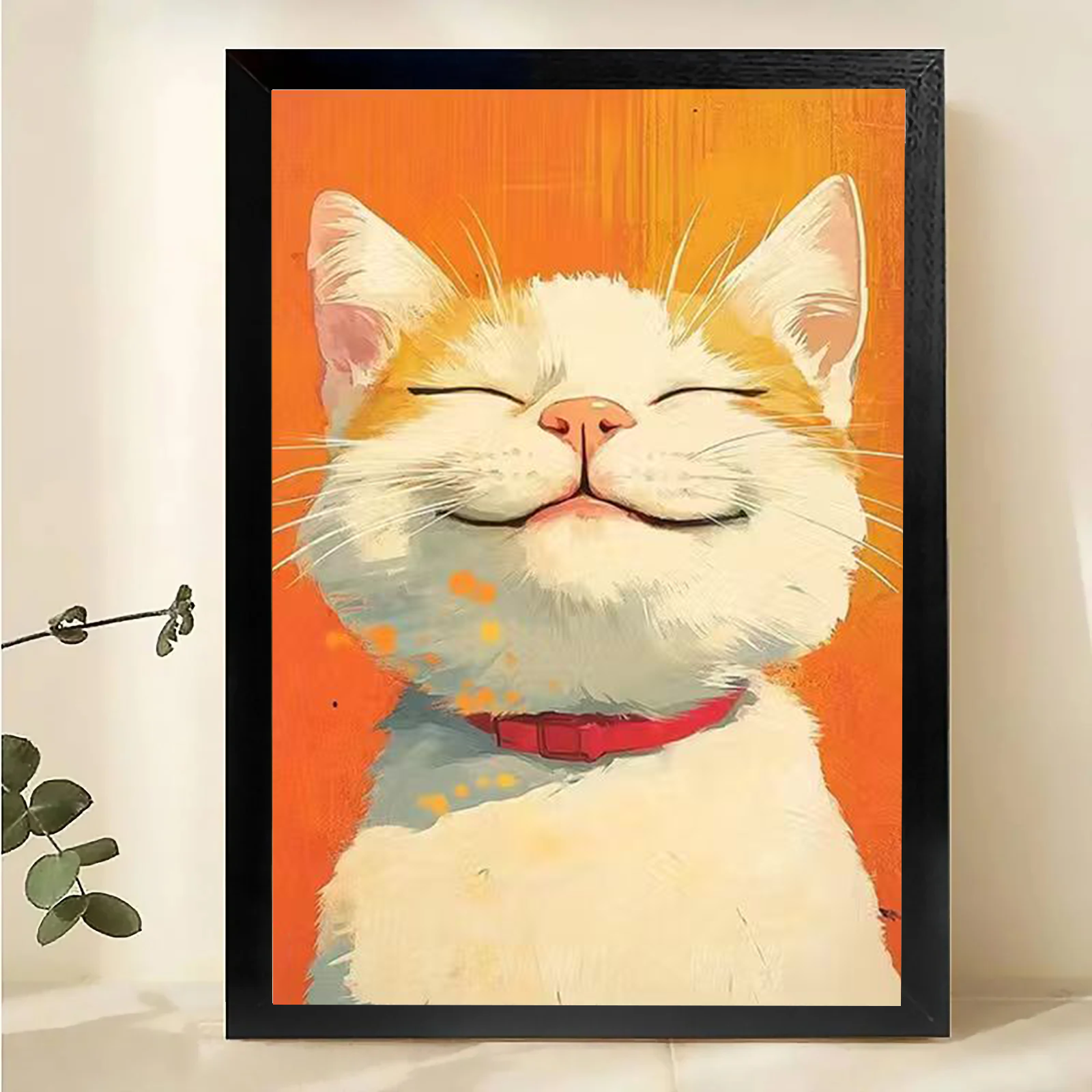 Modern Pet Canvas Framed Art Wall Decor– Perfect for Any Space-h086
