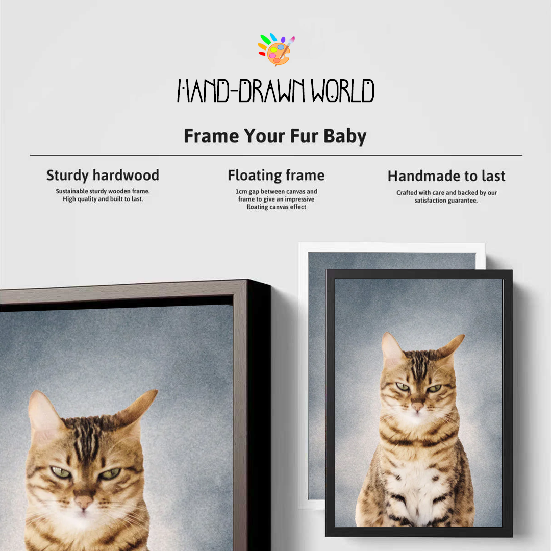 College Yearbook Style -Modern Pet Portrait