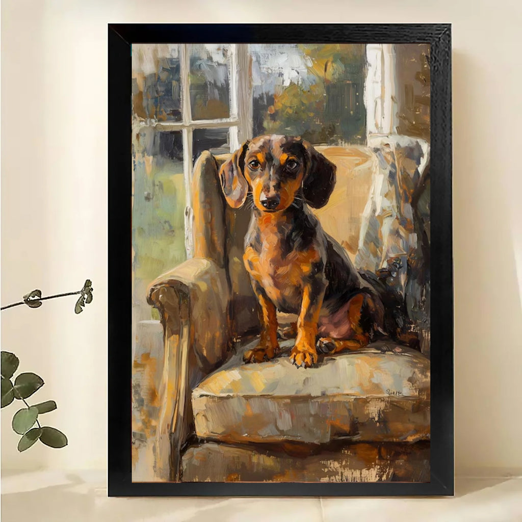 Modern Pet Canvas Framed Art Wall Decor– Perfect for Any Space -H025