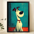 Modern Pet Canvas Framed Art Wall Decor– Perfect for Any Space-H060