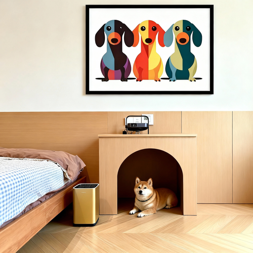 Modern Pet Canvas Framed Art Wall Decor– Perfect for Any Space - H015