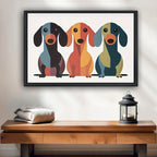 Modern Pet Canvas Framed Art Wall Decor– Perfect for Any Space - h015