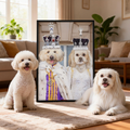 The Coronation Couple - Custom Pet Canvas