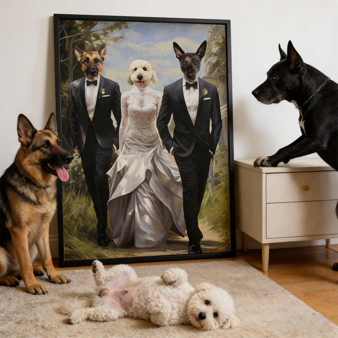 The Wedding - Custom Pet Canvas