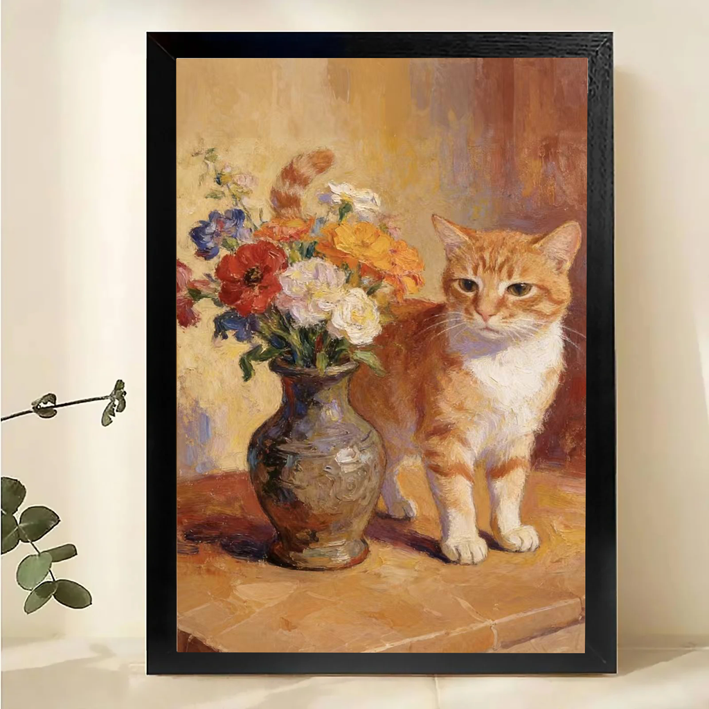 Modern Pet Canvas Framed Art Wall Decor– Perfect for Any Space-H126