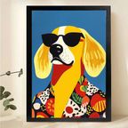 Modern Pet Canvas Framed Art Wall Decor– Perfect for Any Space-h063