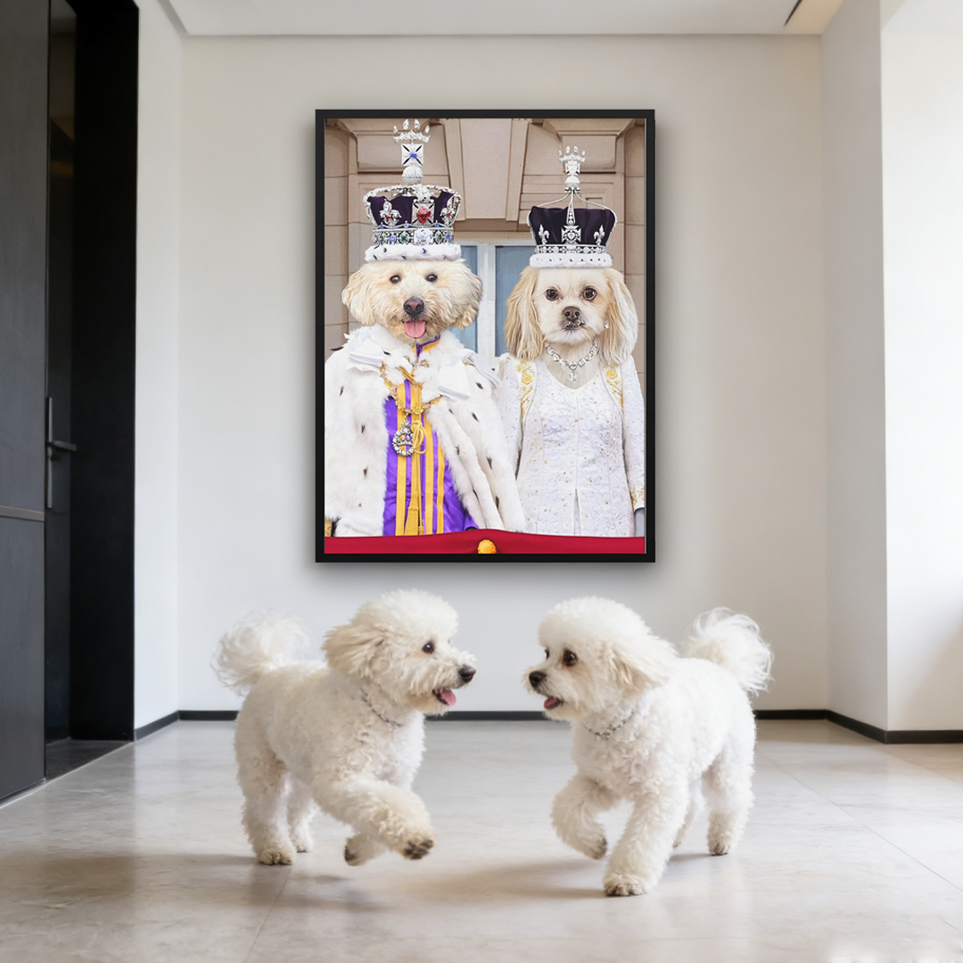 The Coronation Couple - Custom Pet Canvas