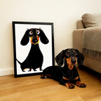 Modern Pet Canvas Framed Art Wall Decor– Perfect for Any Space-H043