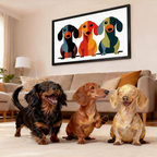 Modern Pet Canvas Framed Art Wall Decor– Perfect for Any Space - h015
