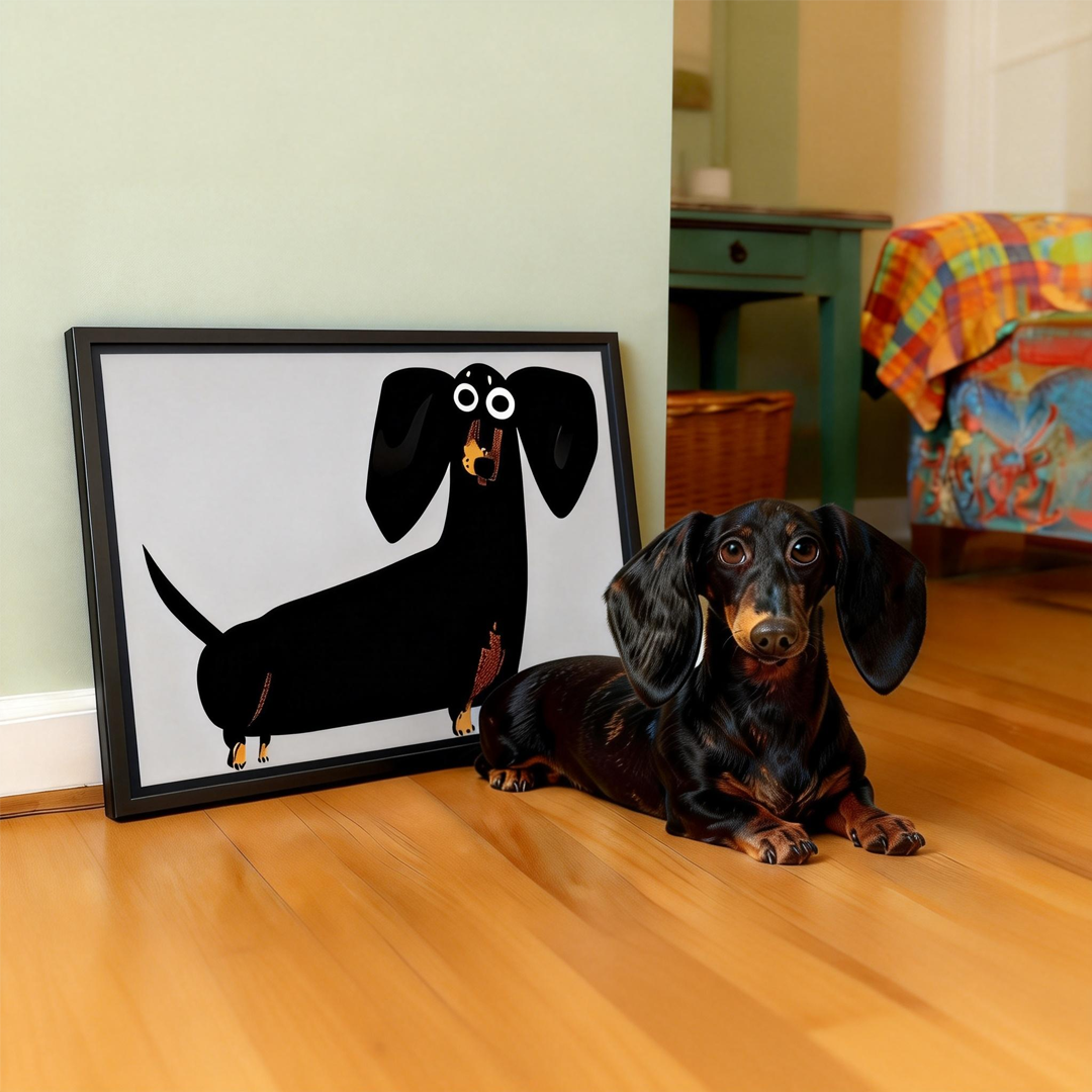 Modern Pet Canvas Framed Art Wall Decor– Perfect for Any Space - h018