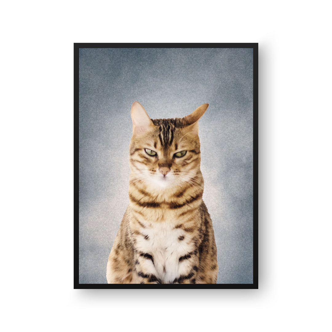 College Yearbook Style -Modern Pet Portrait