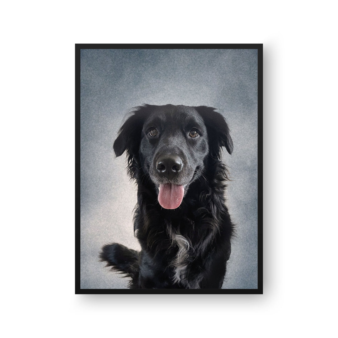 College Yearbook Style -Modern Pet Portrait