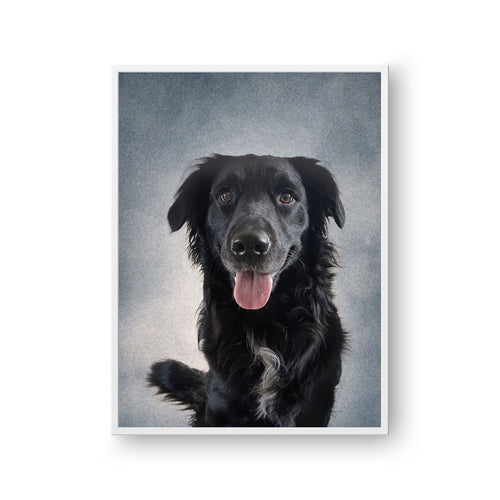 College Yearbook Style -Modern Pet Portrait