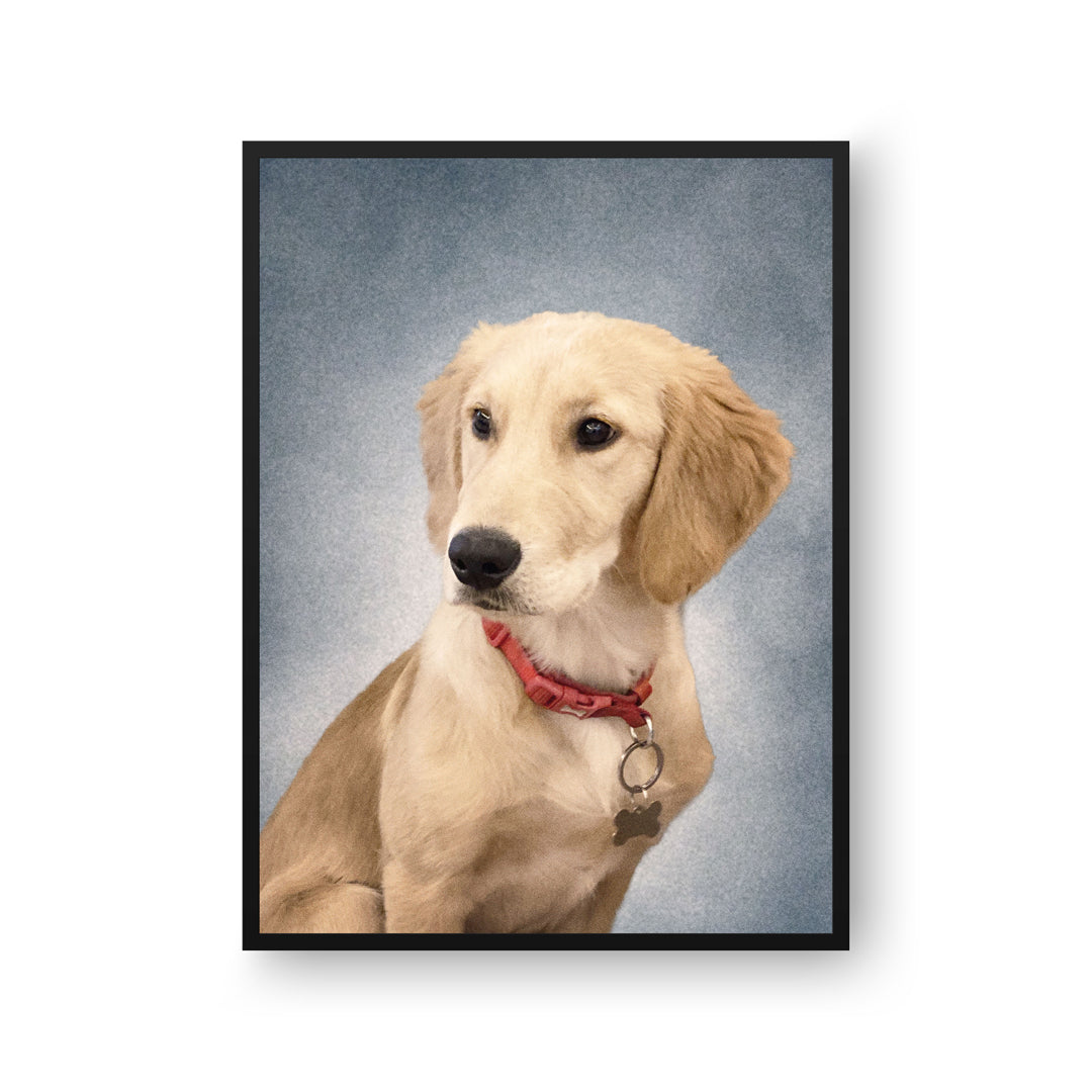 College Yearbook Style -Modern Pet Portrait