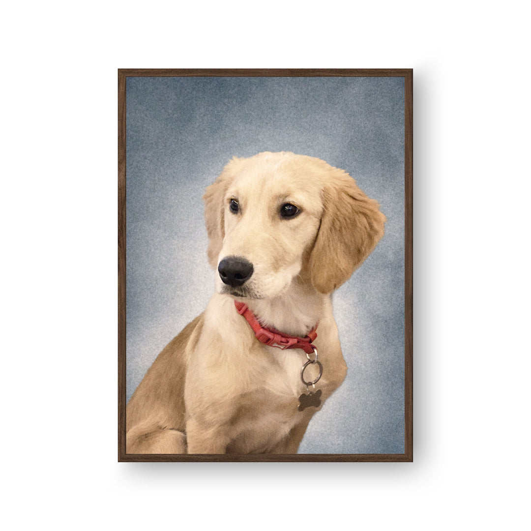 College Yearbook Style -Modern Pet Portrait