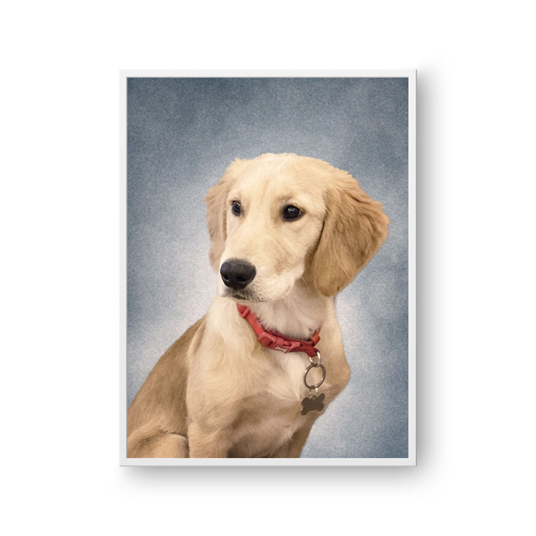 College Yearbook Style -Modern Pet Portrait