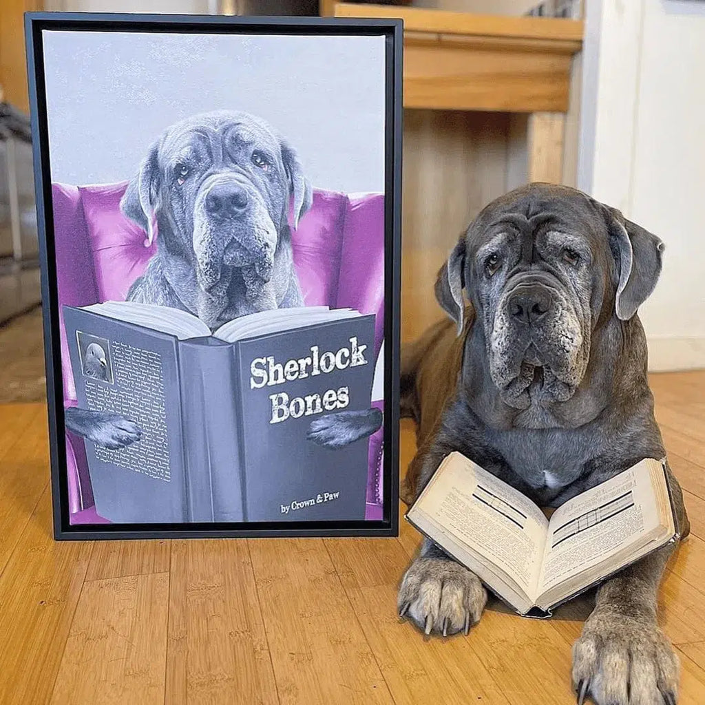 Pet Reading a Book-Custom Pet Poster