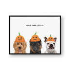 Halloween Pet Portrait - Modern Pet Portrait