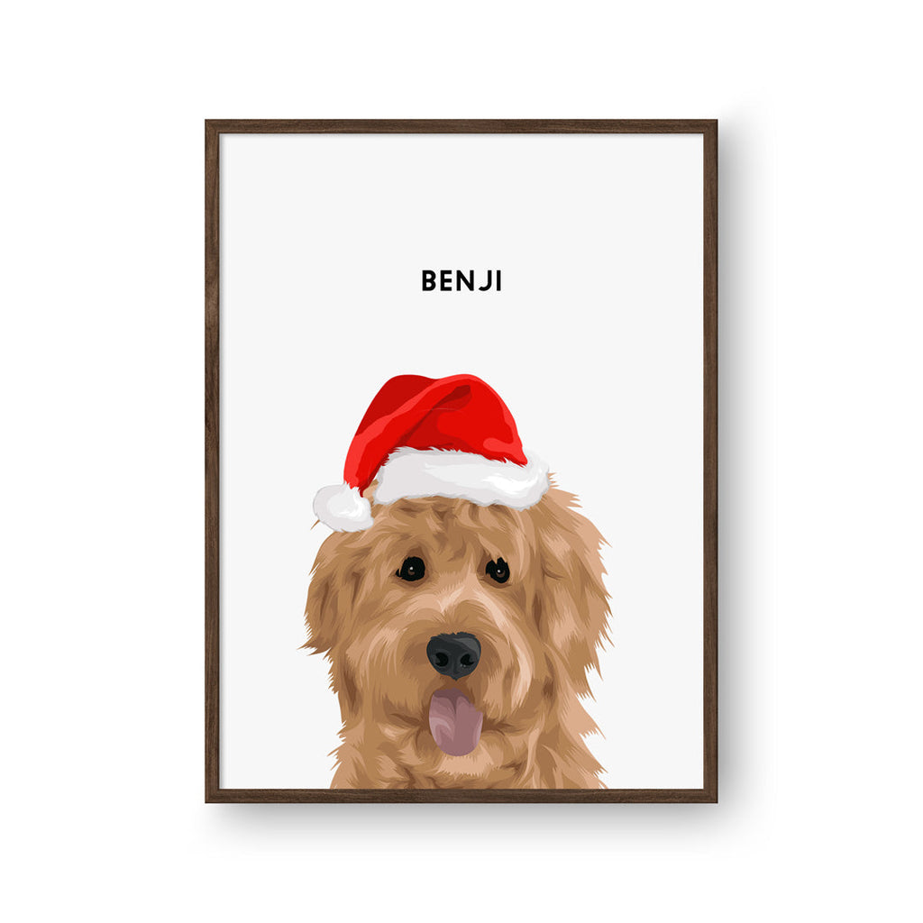 Christmas Pet Portrait - Modern Pet Portrait