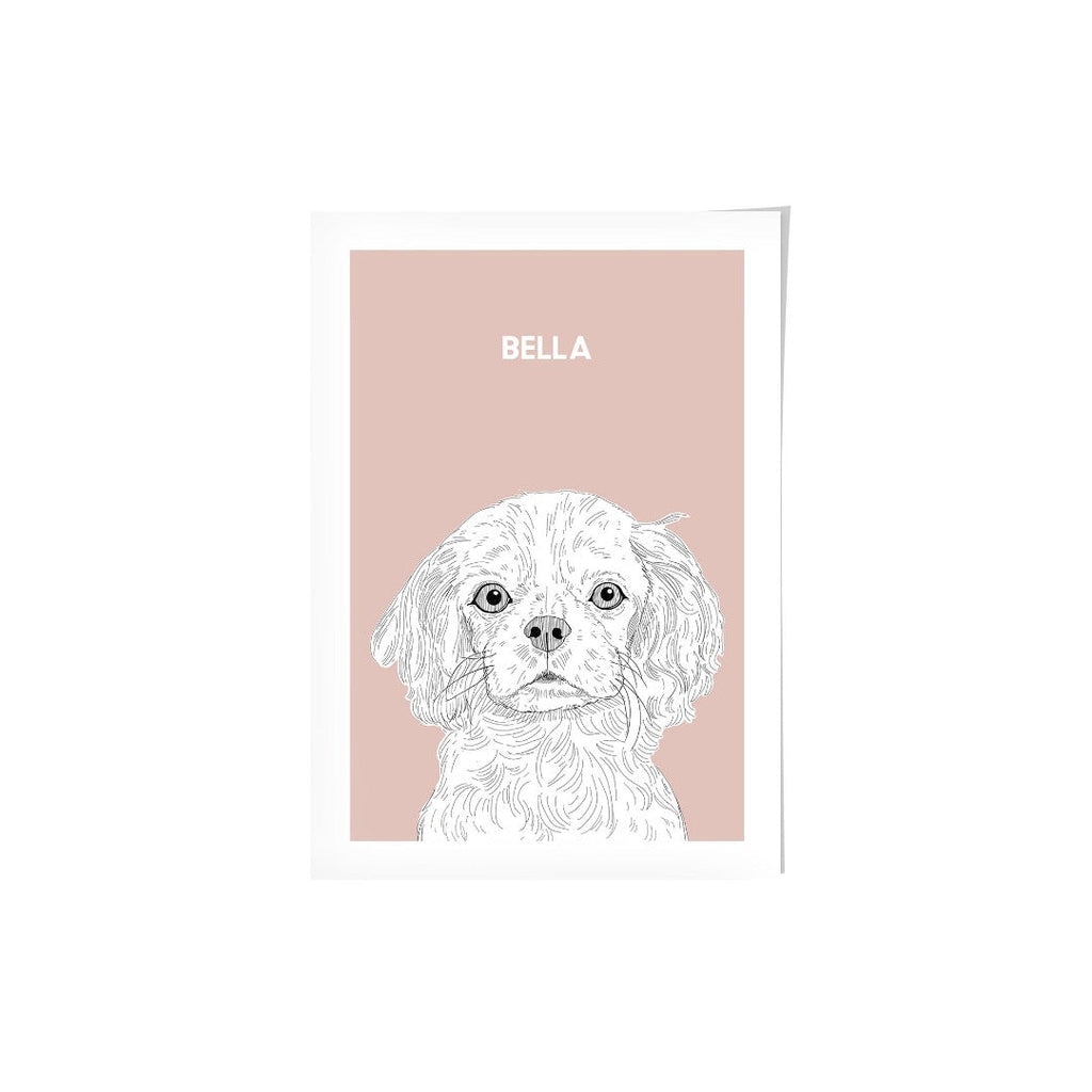 Illustrated Pet Portrait - Modern Pet Portrait
