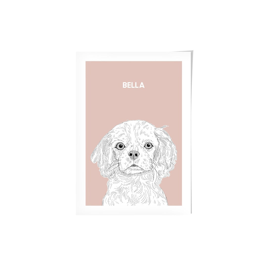 Illustrated Pet Portrait - Modern Pet Portrait