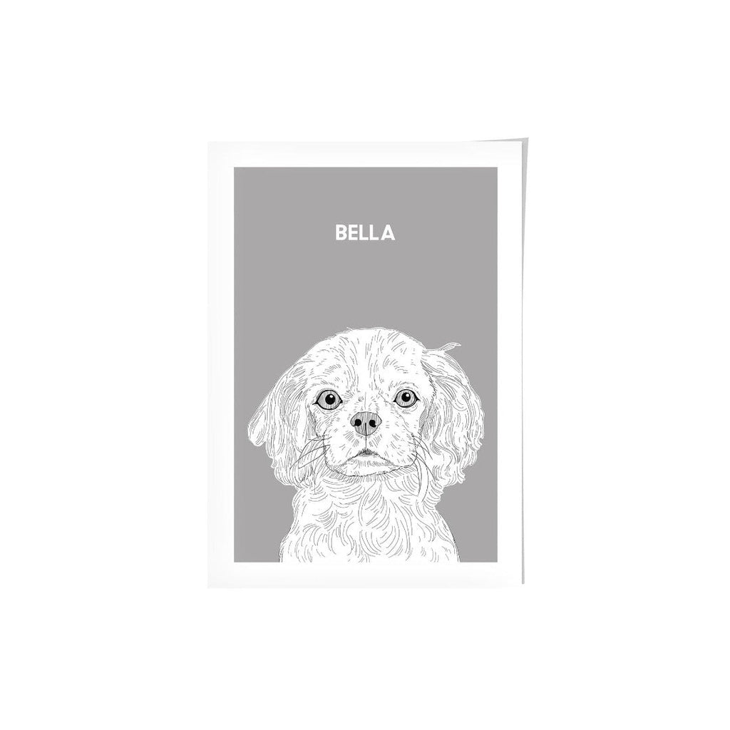 Illustrated Pet Portrait - Modern Pet Portrait