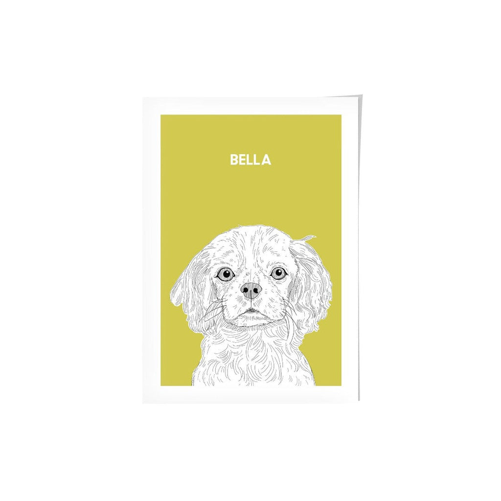Illustrated Pet Portrait - Modern Pet Portrait