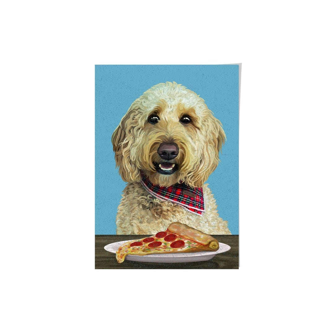 Pet with Pizza  - Custom Pet Poster