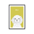 Illustrated Pet Portrait - Modern Pet Portrait